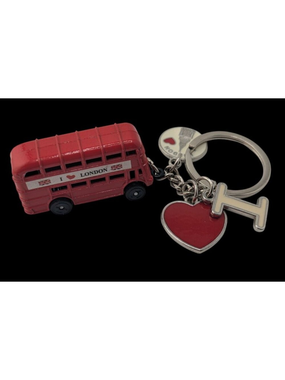 Travelcore London Souvenir Red Double Decker Bus Charm Keychain